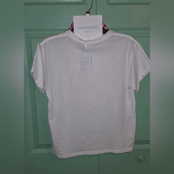 Cynthia Rowley Beaded Cowboy Tee Shirt & Red Bandana (Size M) NWT - Picture 5 of 12